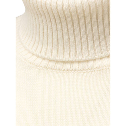 Cruciani White Cashmere Turtleneck by Cruciani