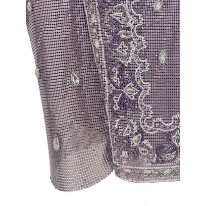 Vêtements rétro violets en métal