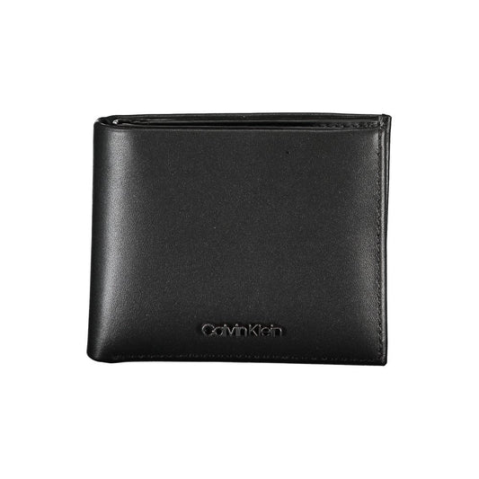 Portefeuille Calvin Klein élégant en cuir à deux volets avec blocage RFID