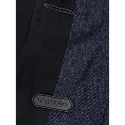 Tom Ford Blue Cotton Jackets &amp; Coat