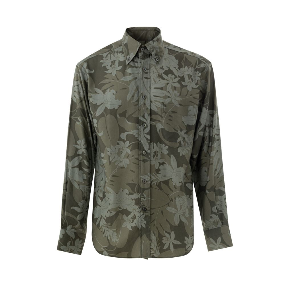 Tom Ford Green Lyocell Shirt by Tom Ford