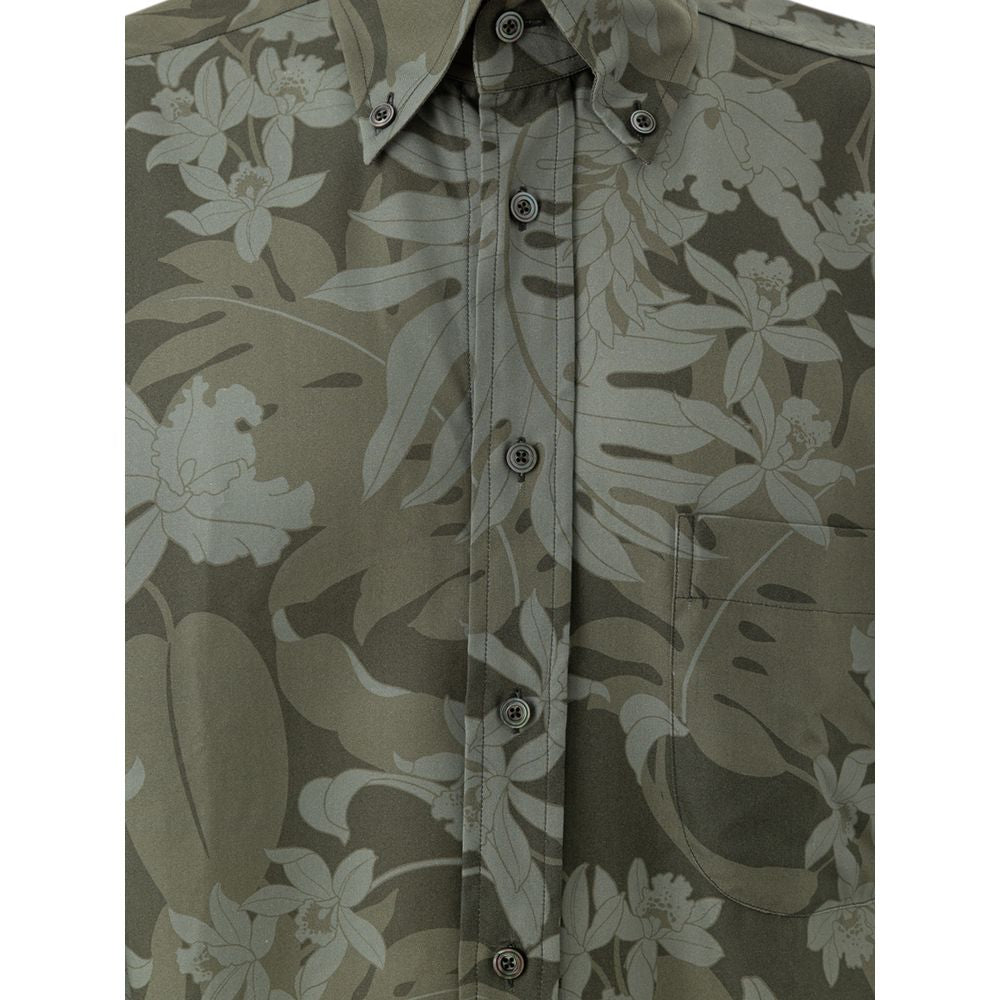 Tom Ford Green Lyocell Shirt by Tom Ford