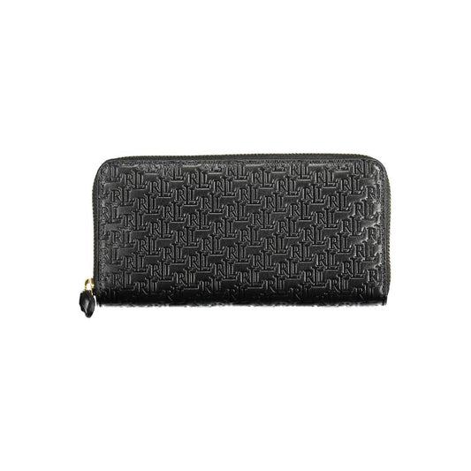 Portefeuille en cuir noir Ralph Lauren