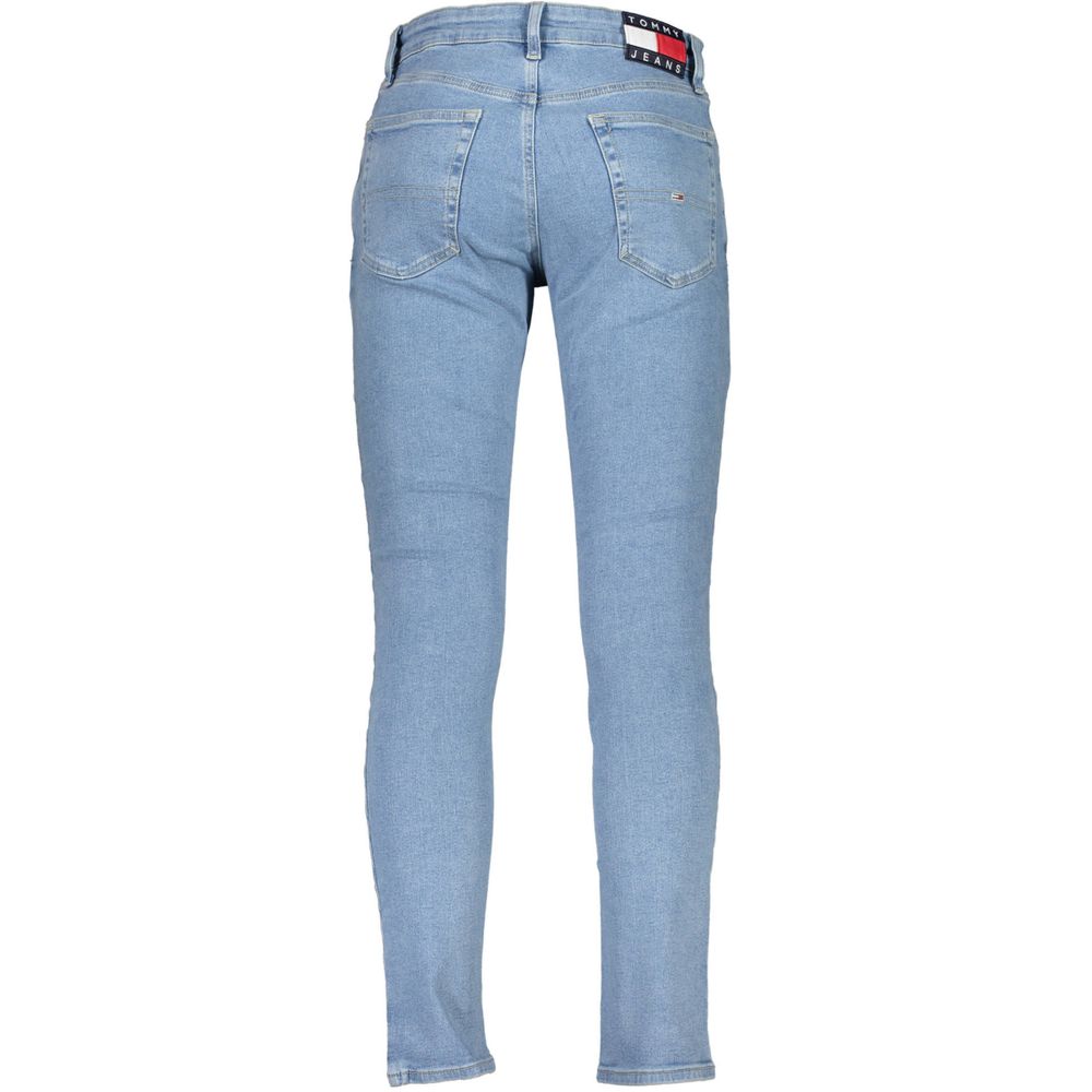 Tommy Hilfiger Light Blue Cotton Men Slim Tapered Jean by Tommy Hilfiger