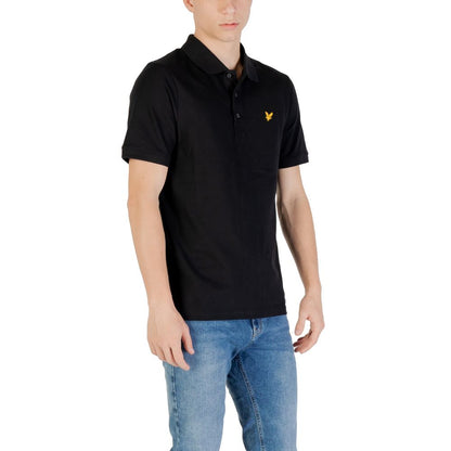 Polo en coton noir Lyle &amp; Scott