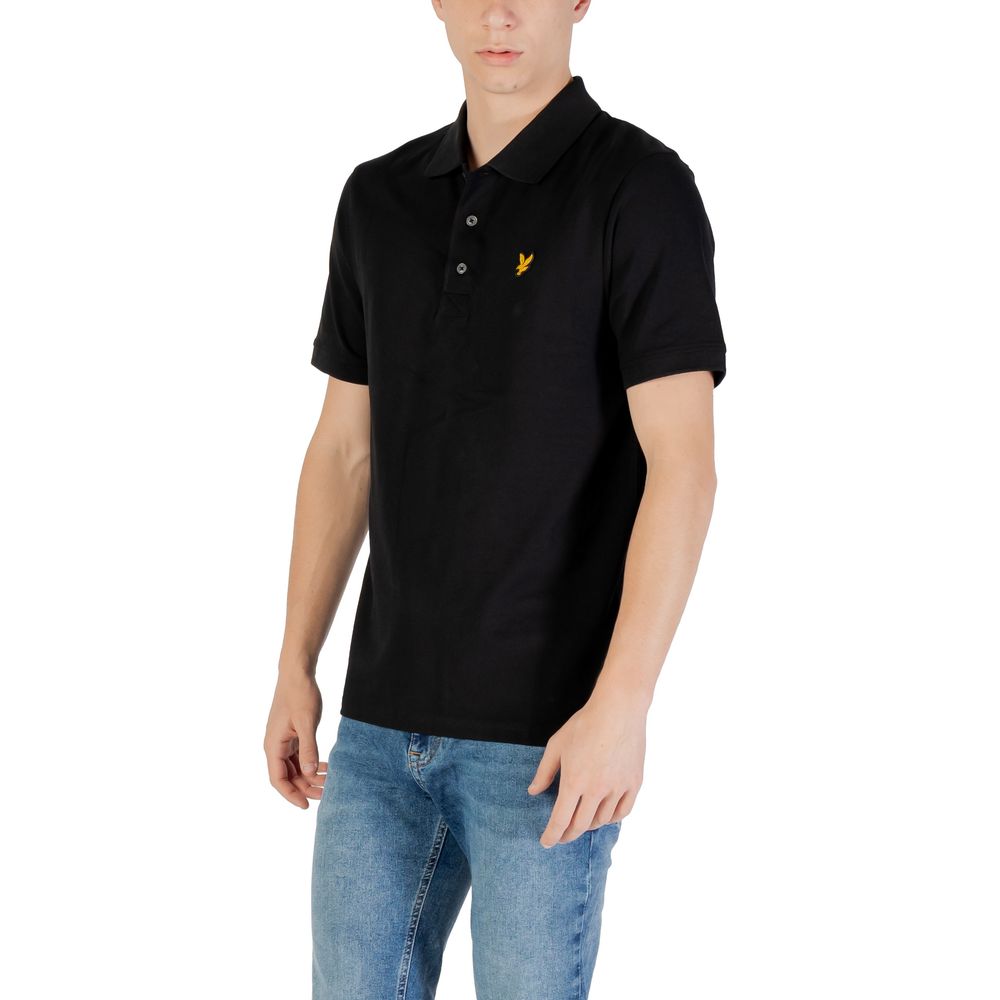 Polo en coton noir Lyle &amp; Scott