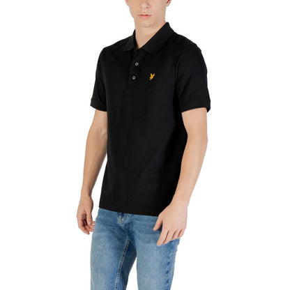 Polo en coton noir Lyle &amp; Scott
