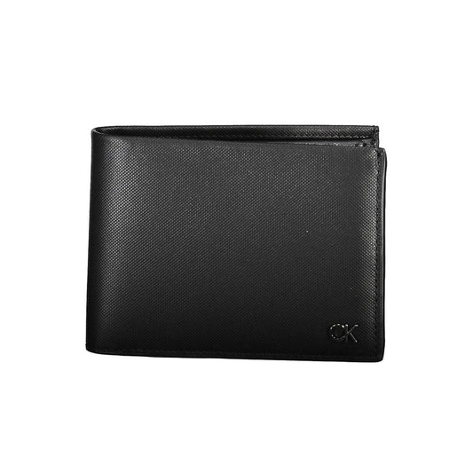 Portefeuille homme en cuir noir Calvin Klein