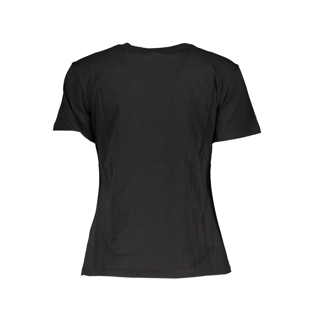 Patrizia Pepe Chic Contrast Crew Neck Cotton Tee by Patrizia Pepe