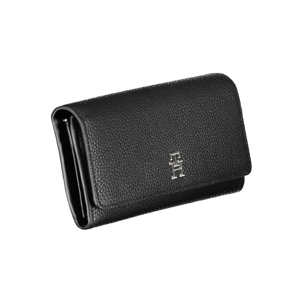 Tommy Hilfiger Black Polyethylene Women Wallet for Stylish Organization