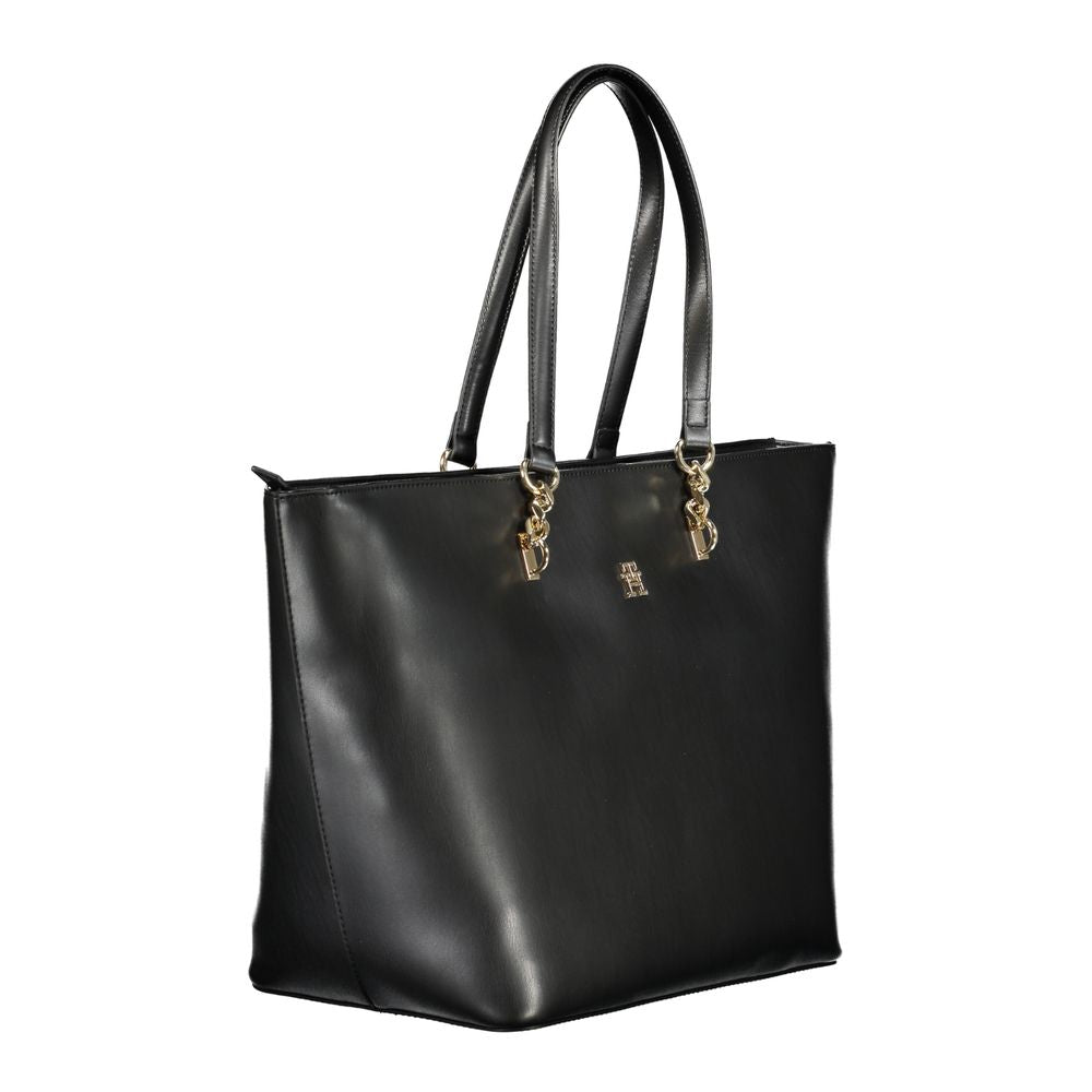 Tommy Hilfiger Black Polyethylene Handbag With Logo