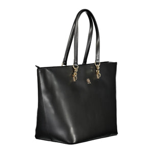 Tommy Hilfiger Black Polyethylene Handbag With Logo