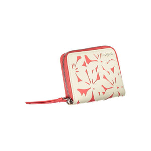 Desigual White Polyethylene Wallet With Coin Purse And Card Slots