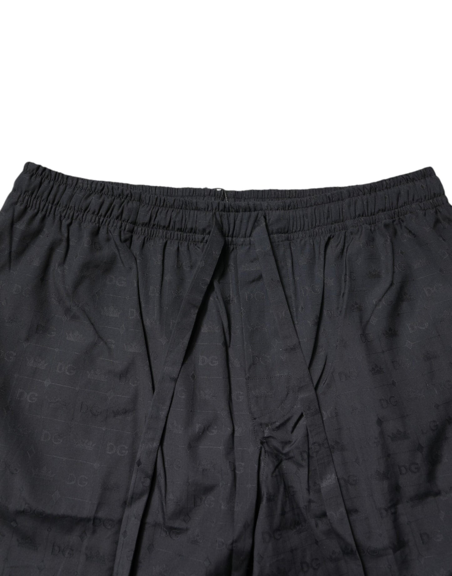 Dolce &amp; Gabbana Black Cotton Men Pajama Set Sleepwear