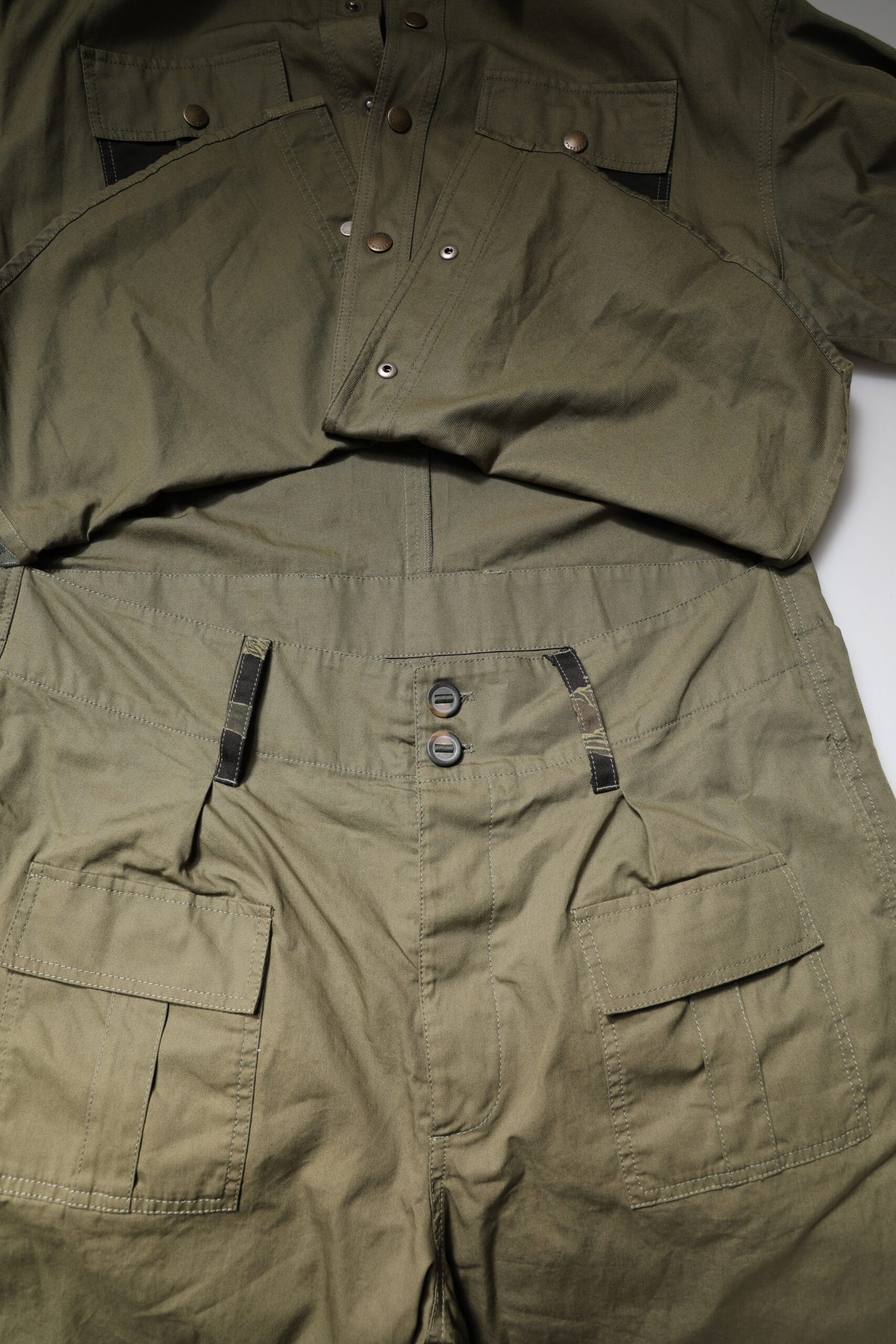 Dolce & Gabbana Brown Cotton Stretch Shirt Pants Casual Set by Dolce & Gabbana