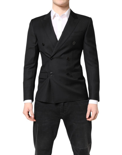 Blazer croisé noir MARTINI Dolce &amp; Gabbana