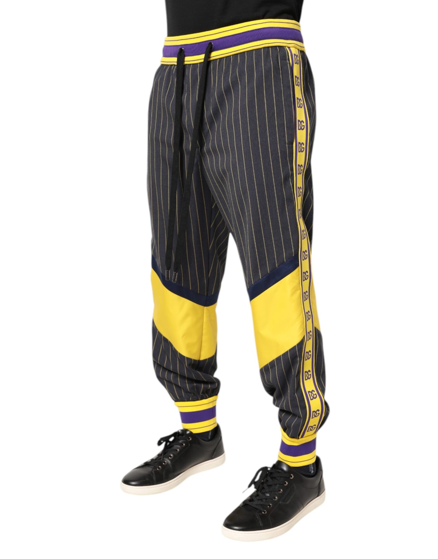 Dolce & Gabbana Multicolor Cotton Men Jogger Pants by Dolce & Gabbana