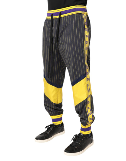 Dolce & Gabbana Multicolor Cotton Men Jogger Pants by Dolce & Gabbana