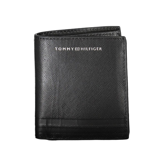 Portefeuille homme en cuir noir Tommy Hilfiger