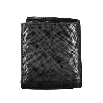 Portefeuille homme en cuir noir Tommy Hilfiger