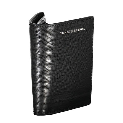 Portefeuille homme en cuir noir Tommy Hilfiger