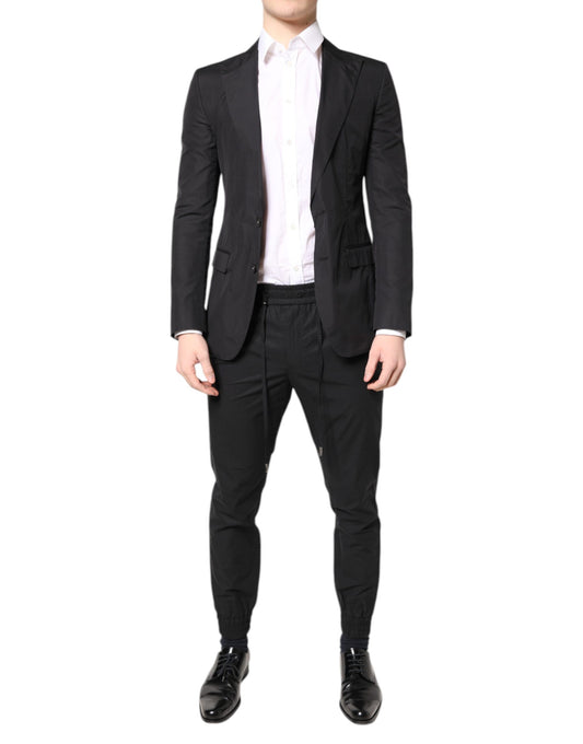 Costume deux pièces formel en coton noir TAORMINA de Dolce &amp; Gabbana