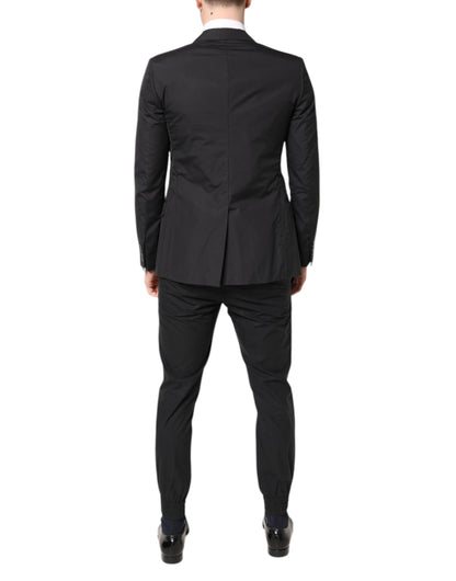 Costume deux pièces formel en coton noir TAORMINA de Dolce &amp; Gabbana