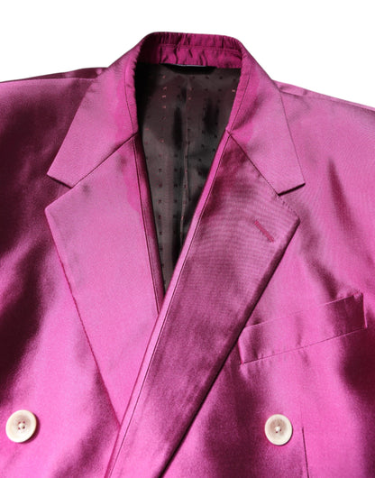 Costume croisé 3 pièces rose Dolce &amp; Gabbana SICILIA
