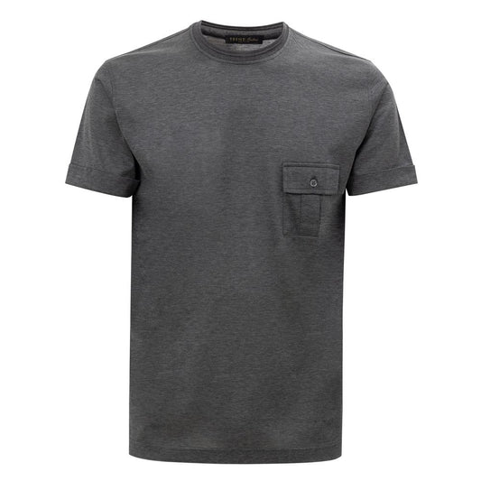 T-shirt en coton gris Corneliani