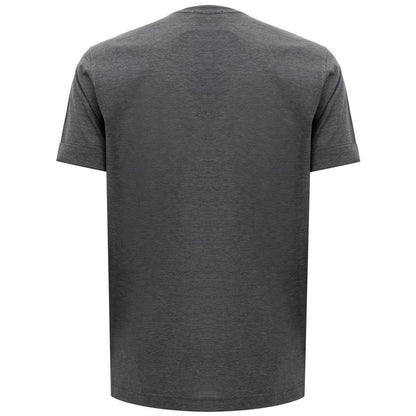 T-shirt en coton gris Corneliani