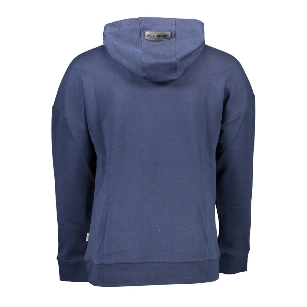 Plein Sport Long Sleeve Hoodie Katoen Sweater – Blauw