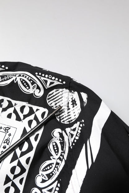 Chemise homme Dolce &amp; Gabbana Bandana noir et blanc MARTINI