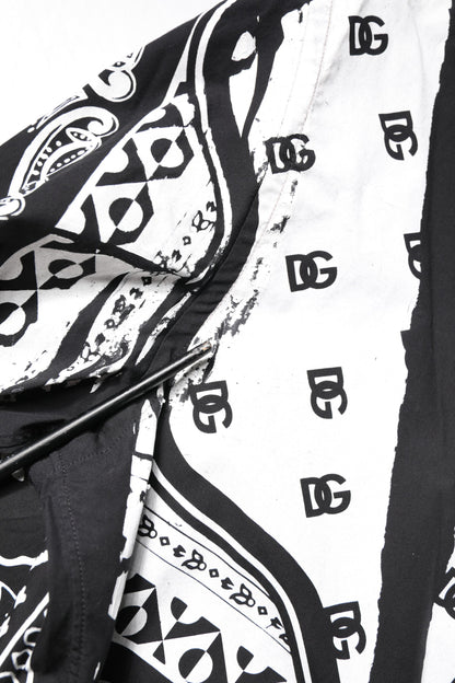 Chemise homme Dolce &amp; Gabbana Bandana noir et blanc MARTINI
