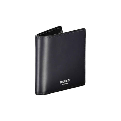 Tommy Hilfiger Elegant Blue Leather Bifold Wallet by Tommy Hilfiger