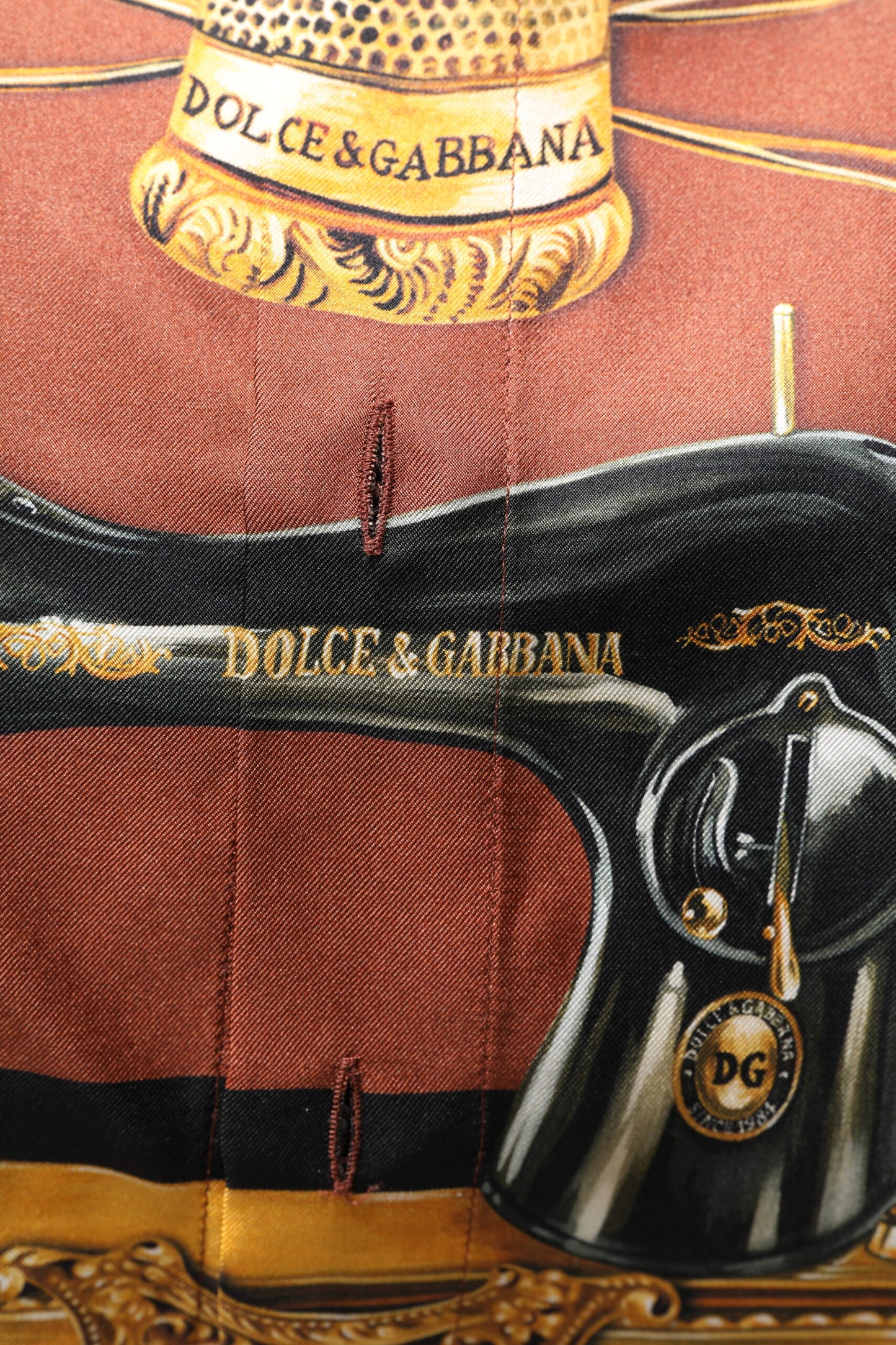 Dolce & Gabbana Multicolor Tailor Print Silk Casual Shirt by Dolce & Gabbana