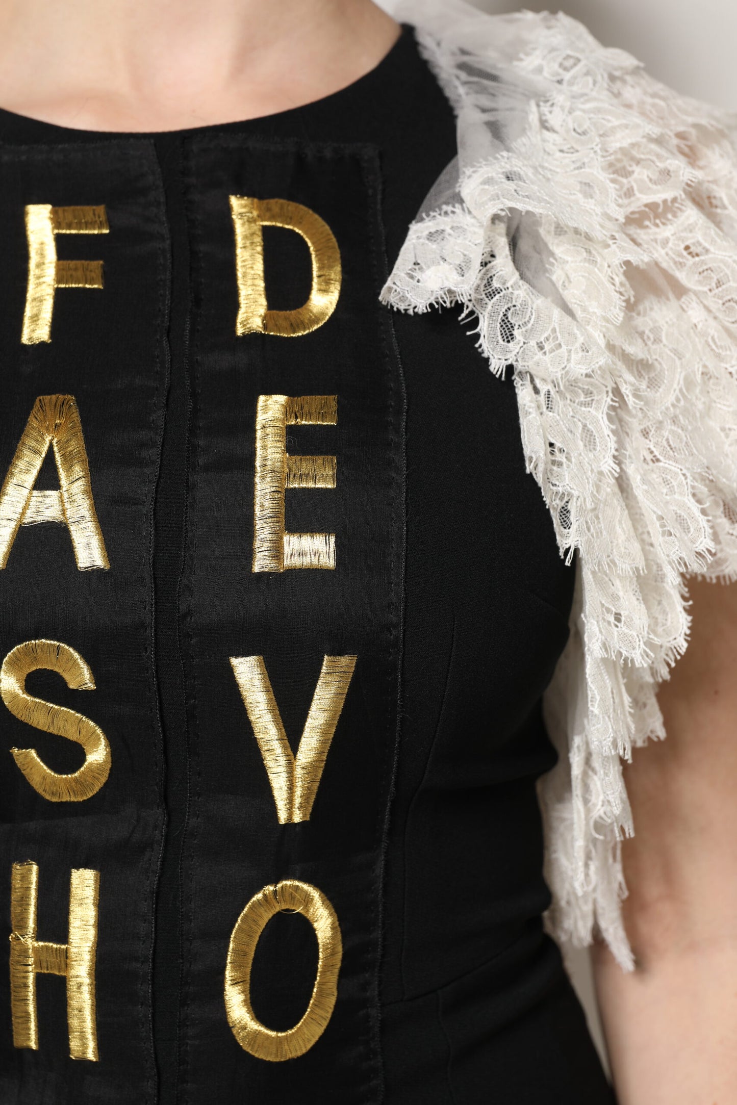 Dolce &amp; Gabbana Black Fashion Devotion Embellish Mini Dress