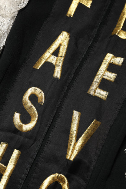 Dolce &amp; Gabbana Black Fashion Devotion Embellish Mini Dress