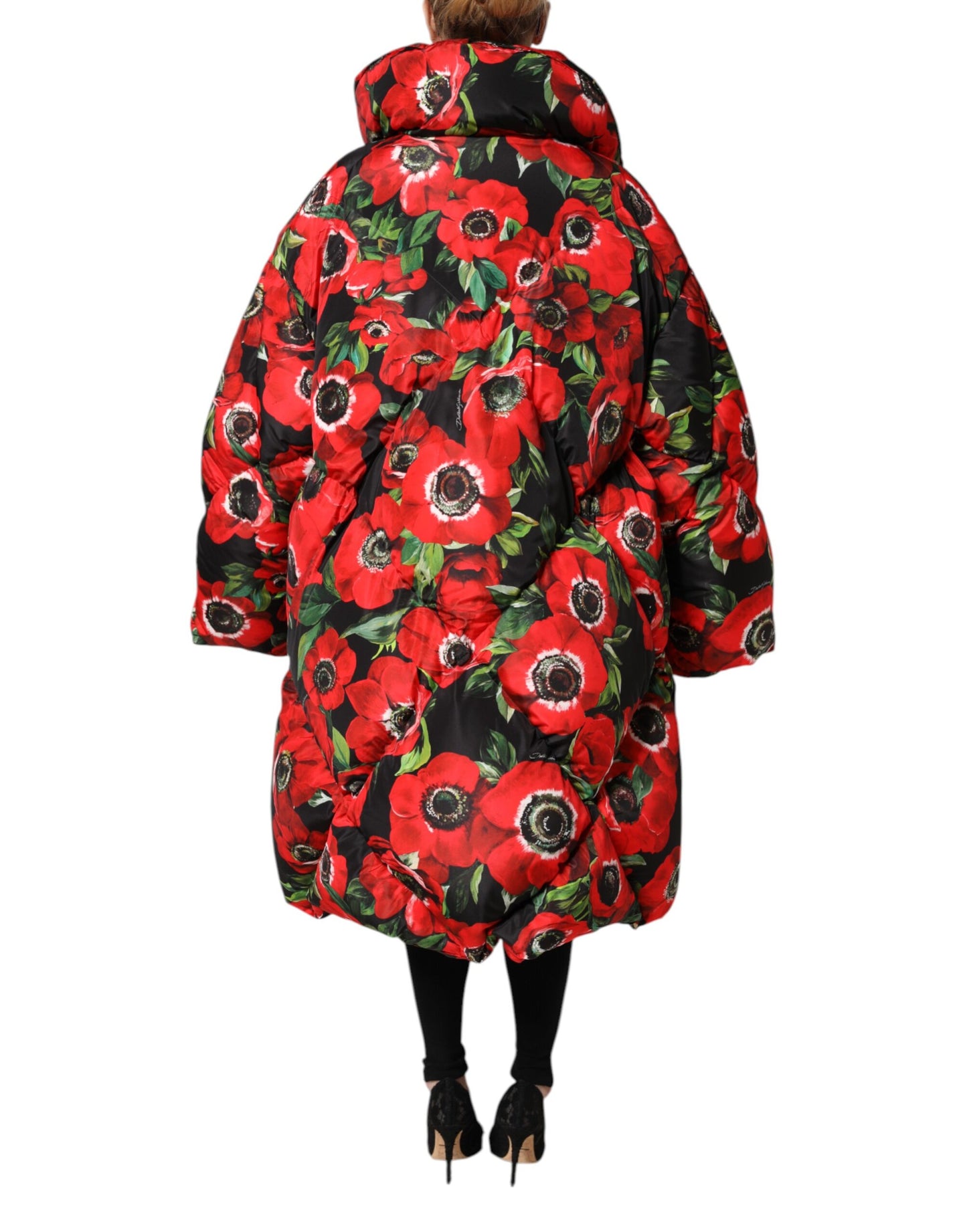 Dolce &amp; Gabbana Multicolor Floral Full Zip Padded Jacket