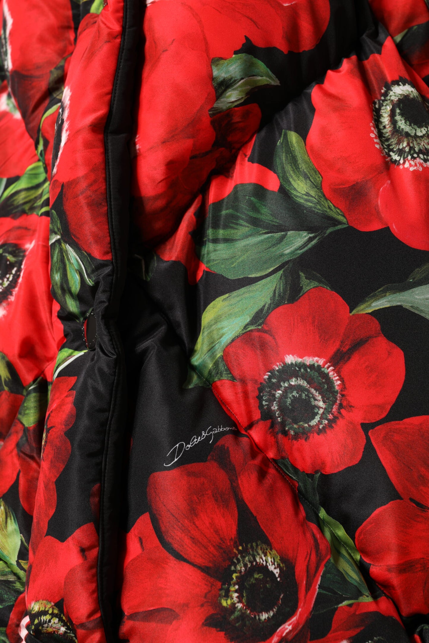 Dolce &amp; Gabbana Multicolor Floral Full Zip Padded Jacket