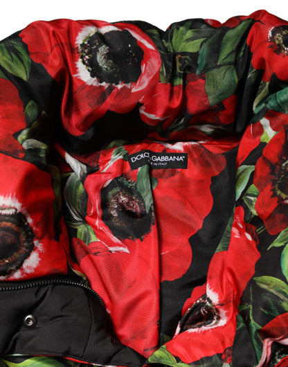 Dolce &amp; Gabbana Multicolor Floral Full Zip Padded Jacket