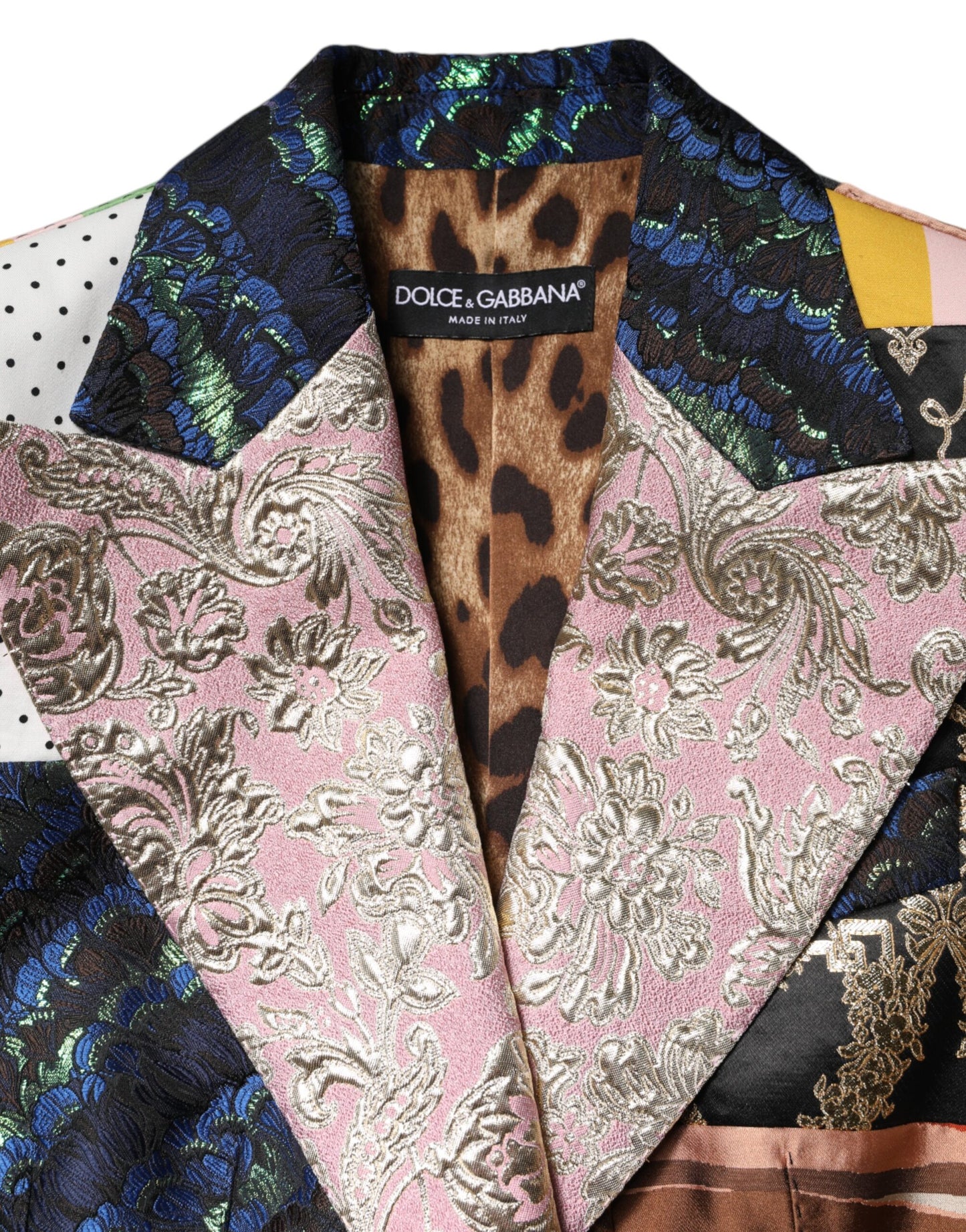 Dolce &amp; Gabbana Multicolor Floral Patchwork Jacquard Jacket