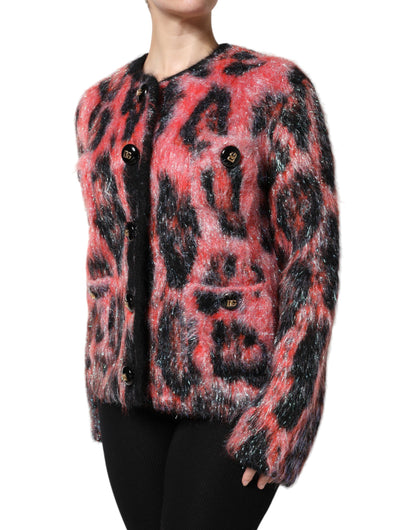 Dolce & Gabbana Red Mohair Wool Button Down Cardigan Sweater by Dolce & Gabbana