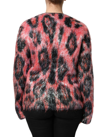 Dolce & Gabbana Red Mohair Wool Button Down Cardigan Sweater by Dolce & Gabbana
