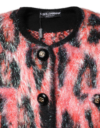 Dolce & Gabbana Red Mohair Wool Button Down Cardigan Sweater by Dolce & Gabbana