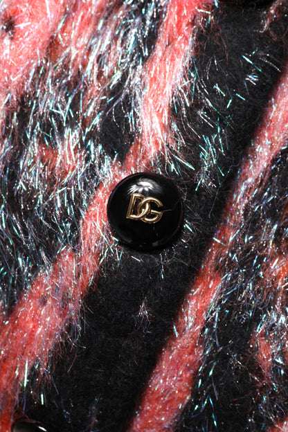 Dolce & Gabbana Red Mohair Wool Button Down Cardigan Sweater by Dolce & Gabbana