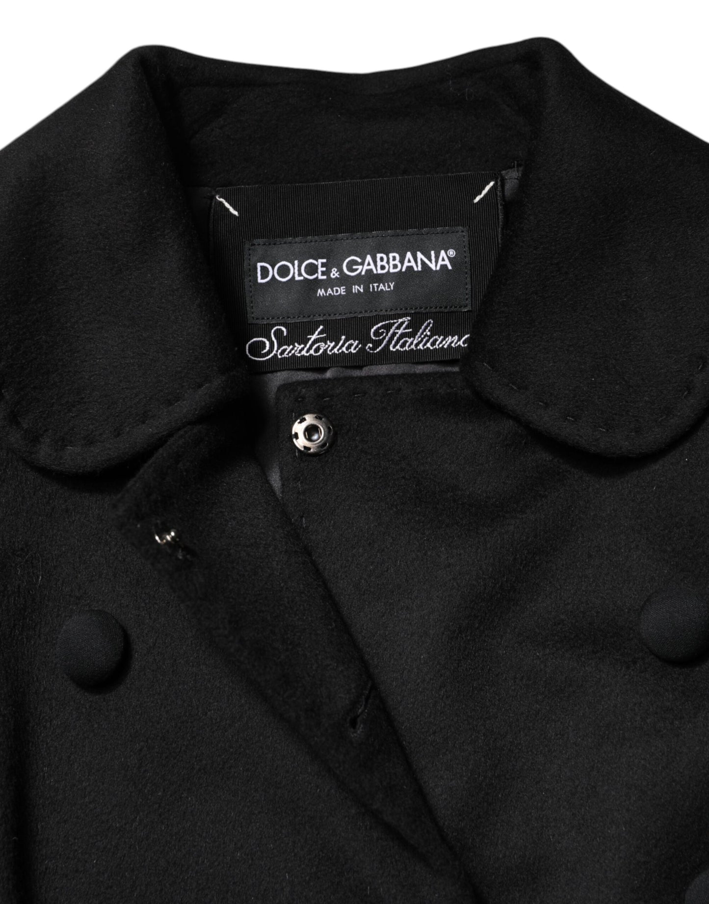 Dolce &amp; Gabbana Black Wool Sartoria Italiano Blazer Jacket