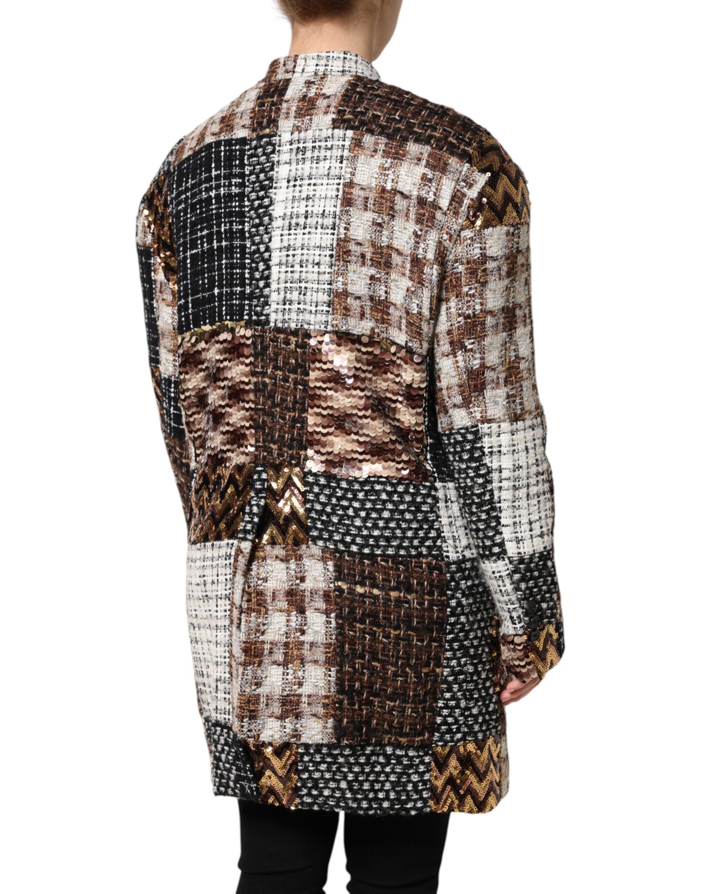 Dolce &amp; Gabbana Multicolor Patchwork Button Down Jacket