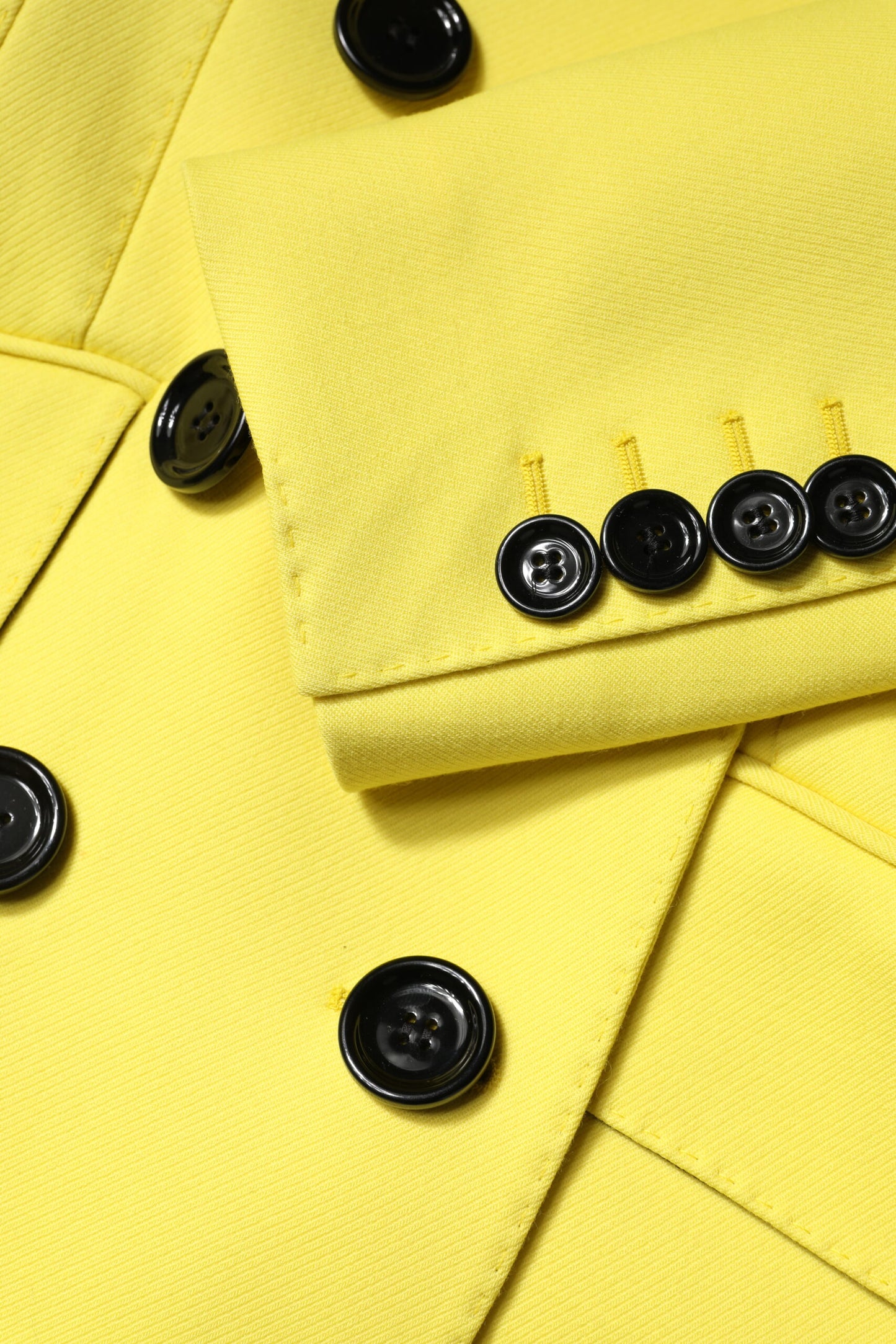 Dolce &amp; Gabbana Yellow Double Breasted Trench Coat Jacket
