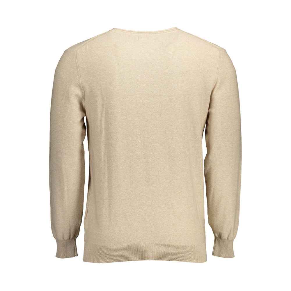 Gant Beige Katoenen Heren Trui Luxe Comfort Esthetiek