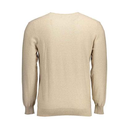 Gant Beige Katoenen Heren Trui Luxe Comfort Esthetiek